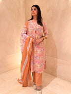 printed cotton suit set

