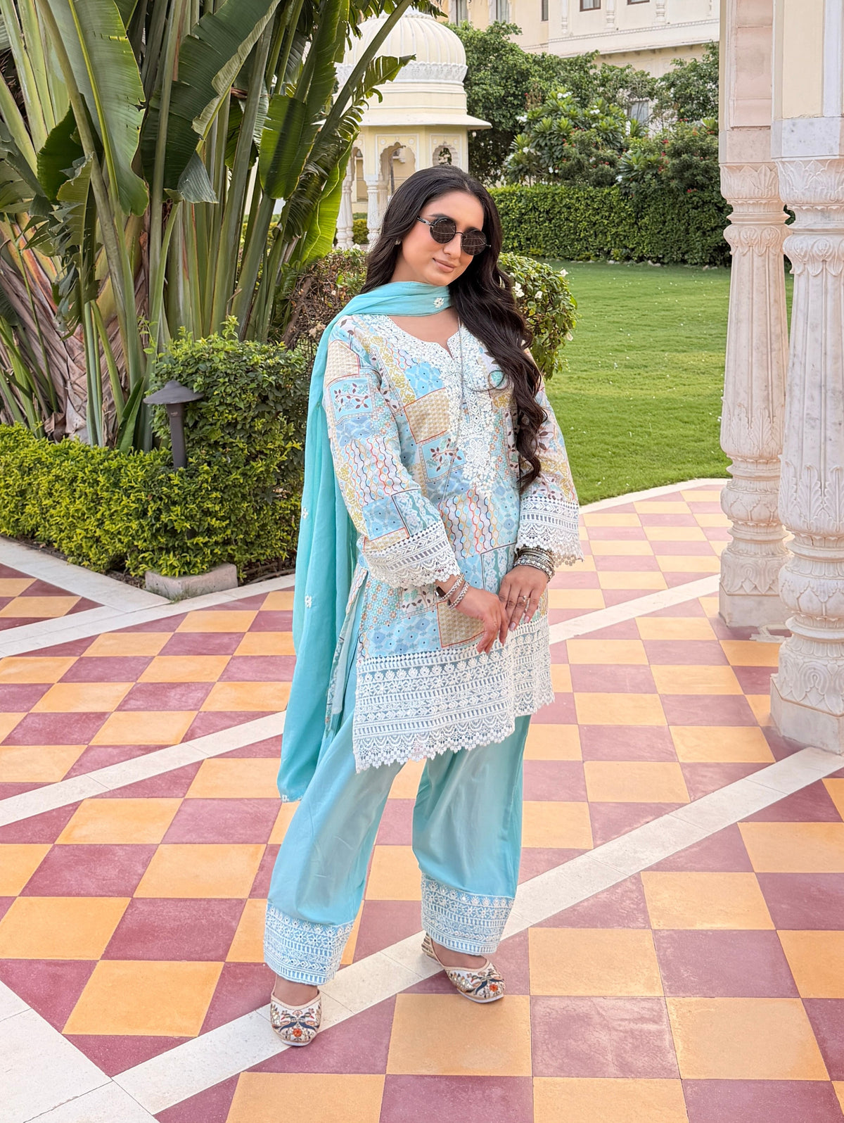 ethnic 3 piece suit set for women