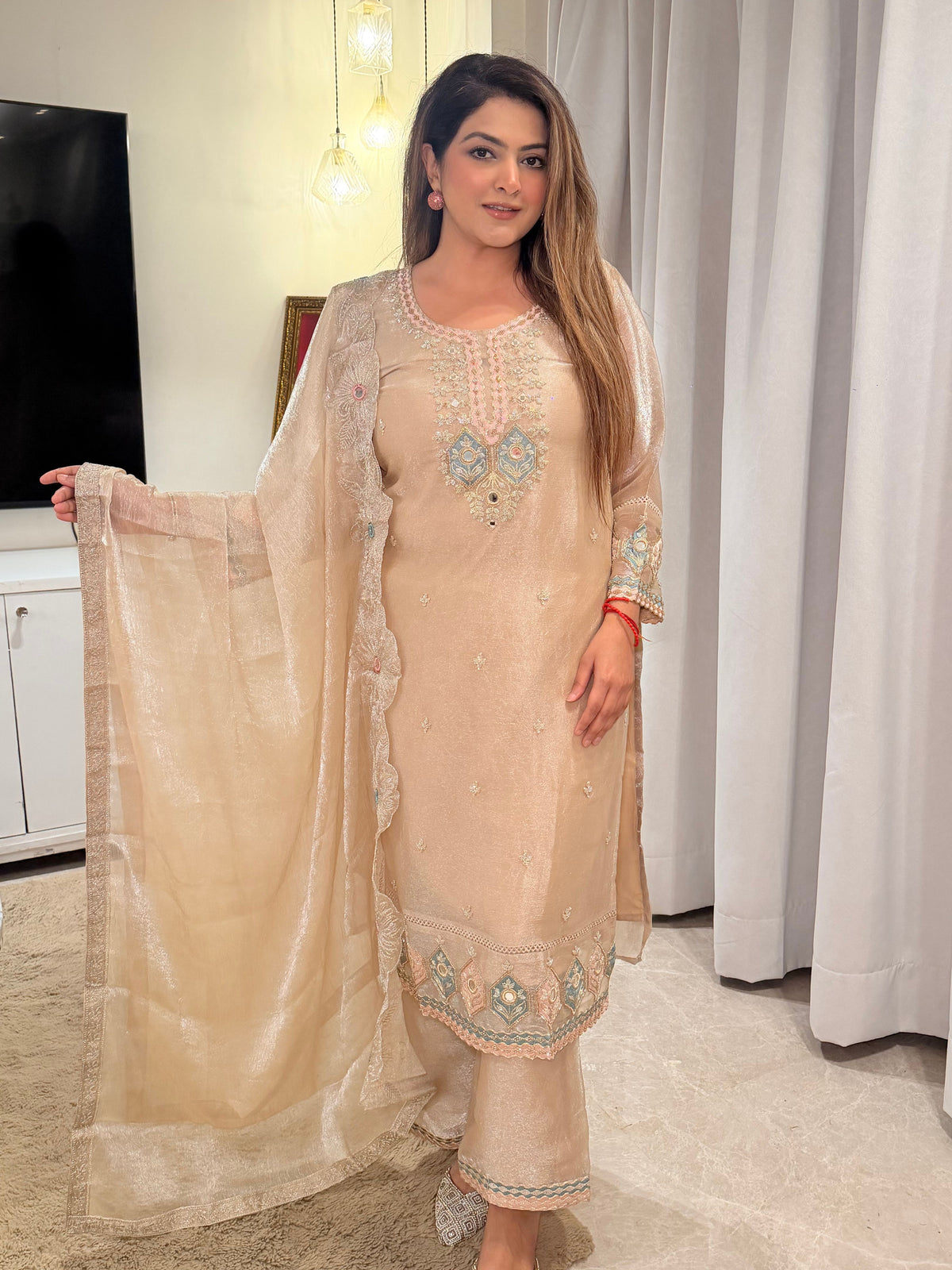 ethnic 3 piece suit set for women
