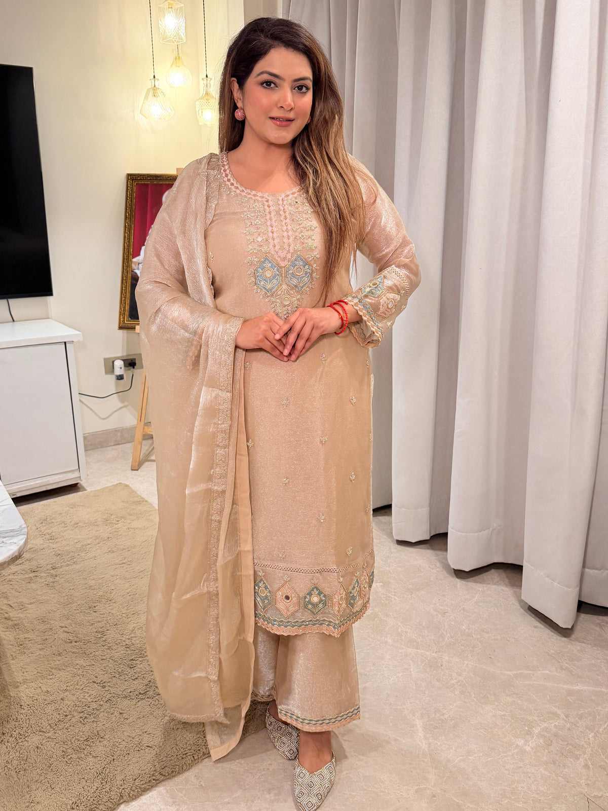 ethnic 3 piece suit set for women
