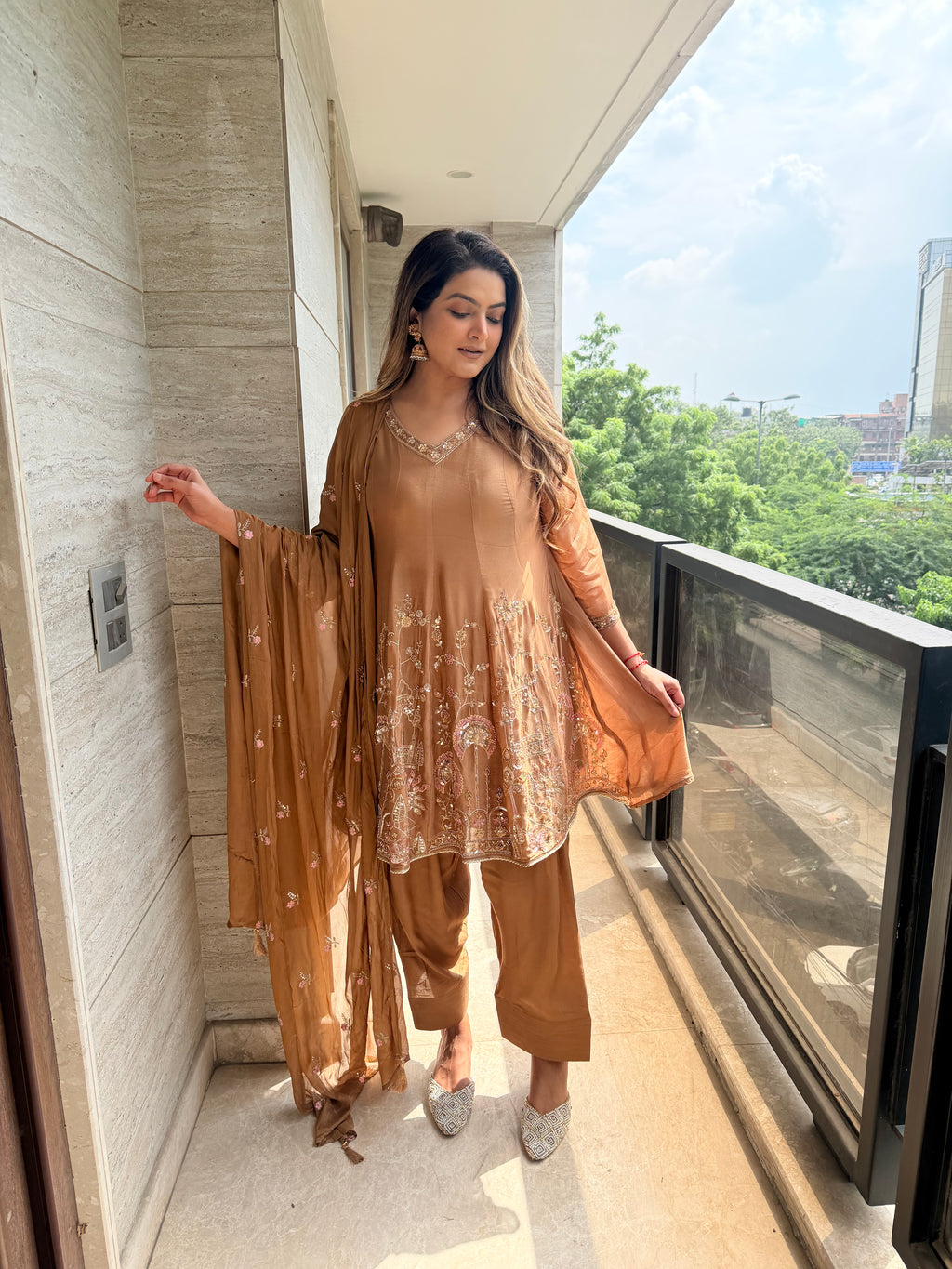 ethnic 3 piece suit set for women
