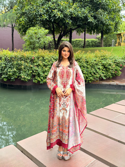 hand block printed cotton suit set