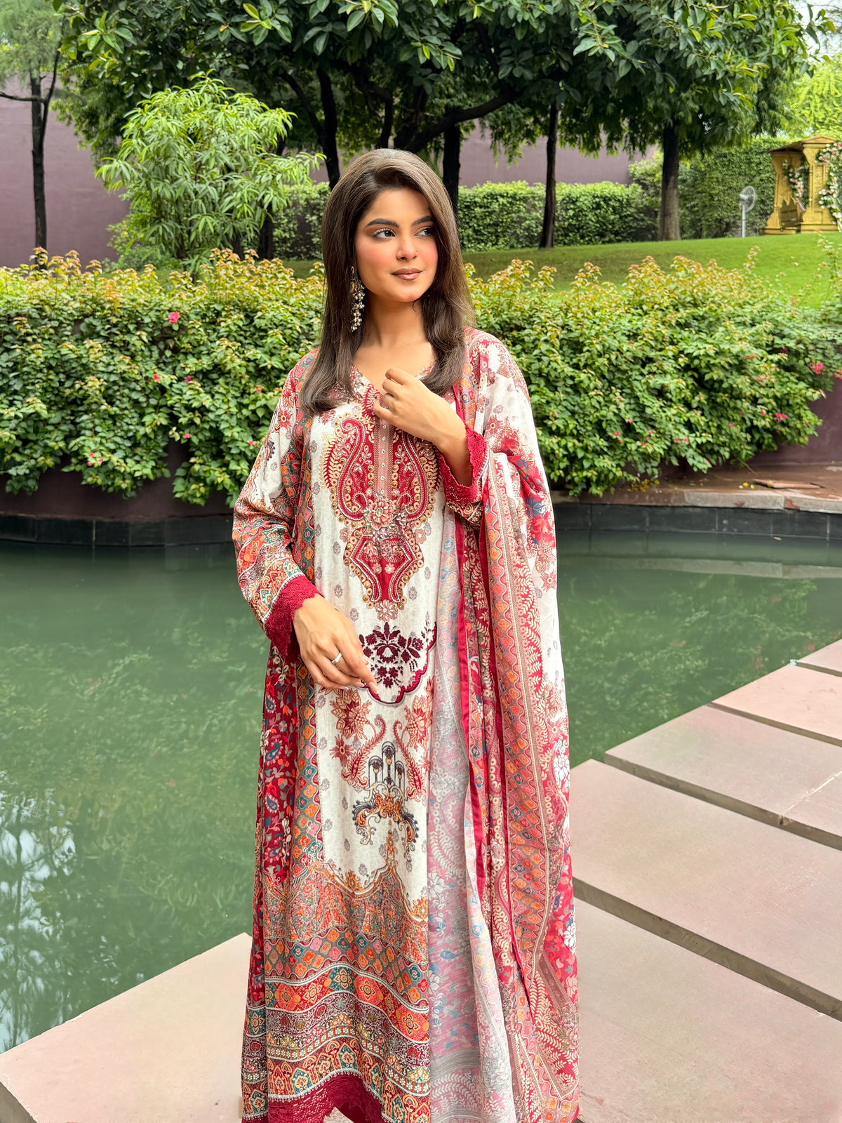 hand block printed cotton suit set