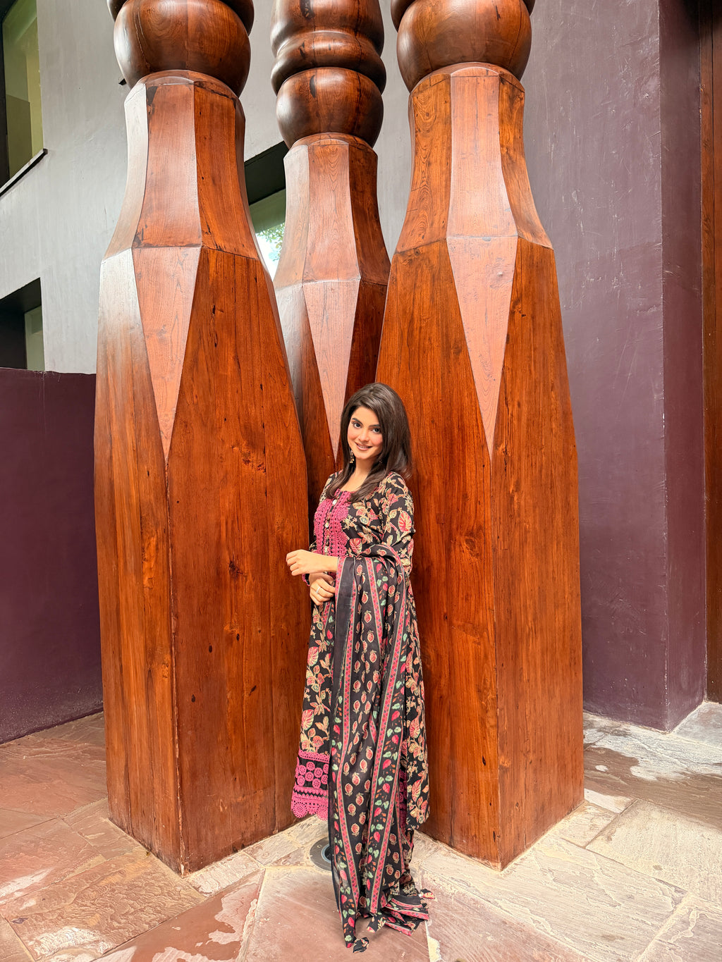 printed cotton suit set