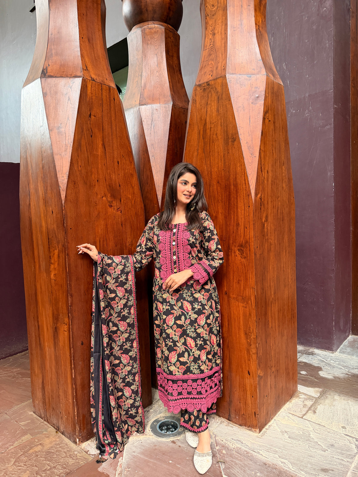 printed cotton suit set