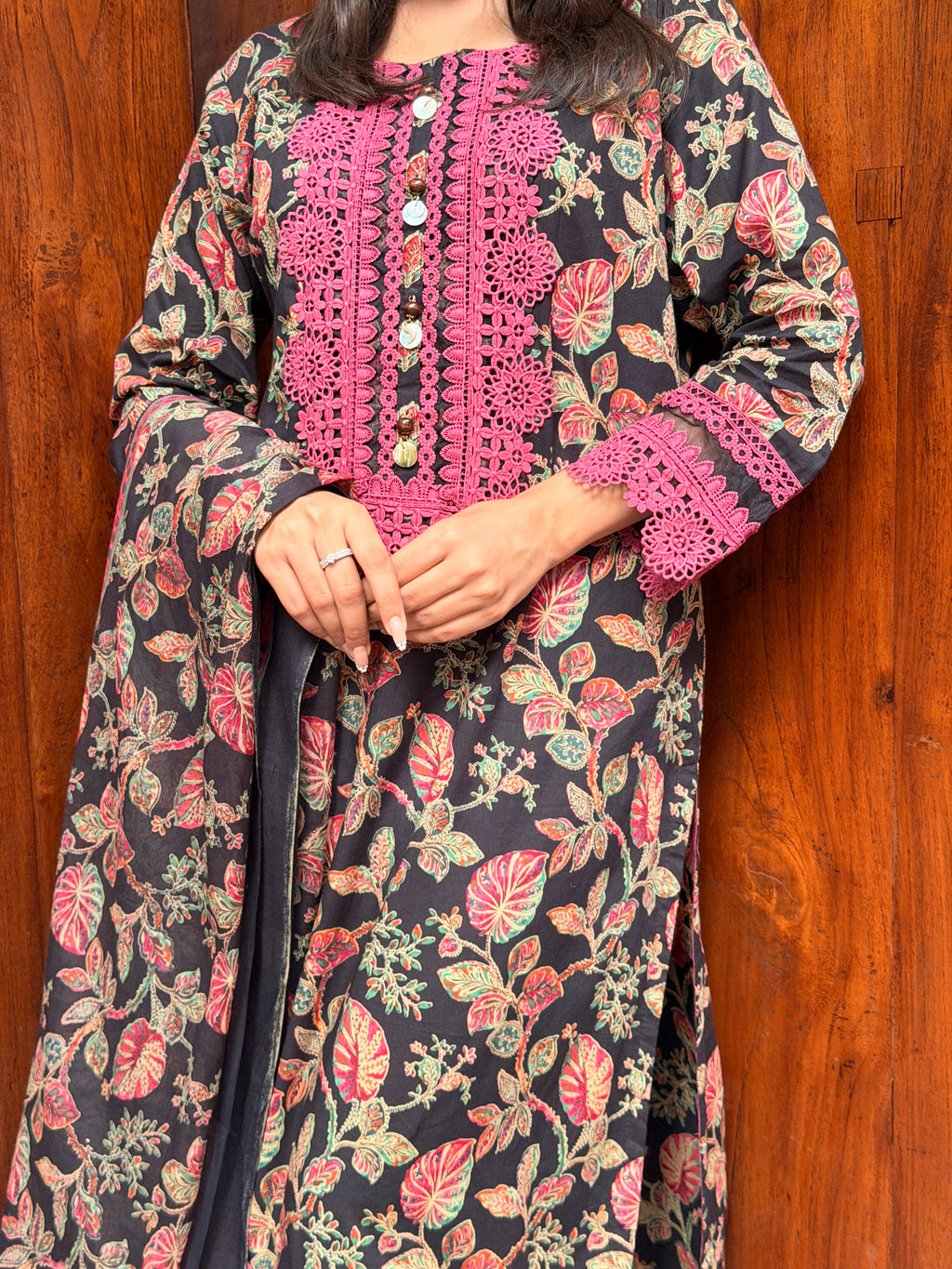 printed cotton suit set