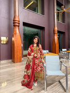 printed cotton suit set