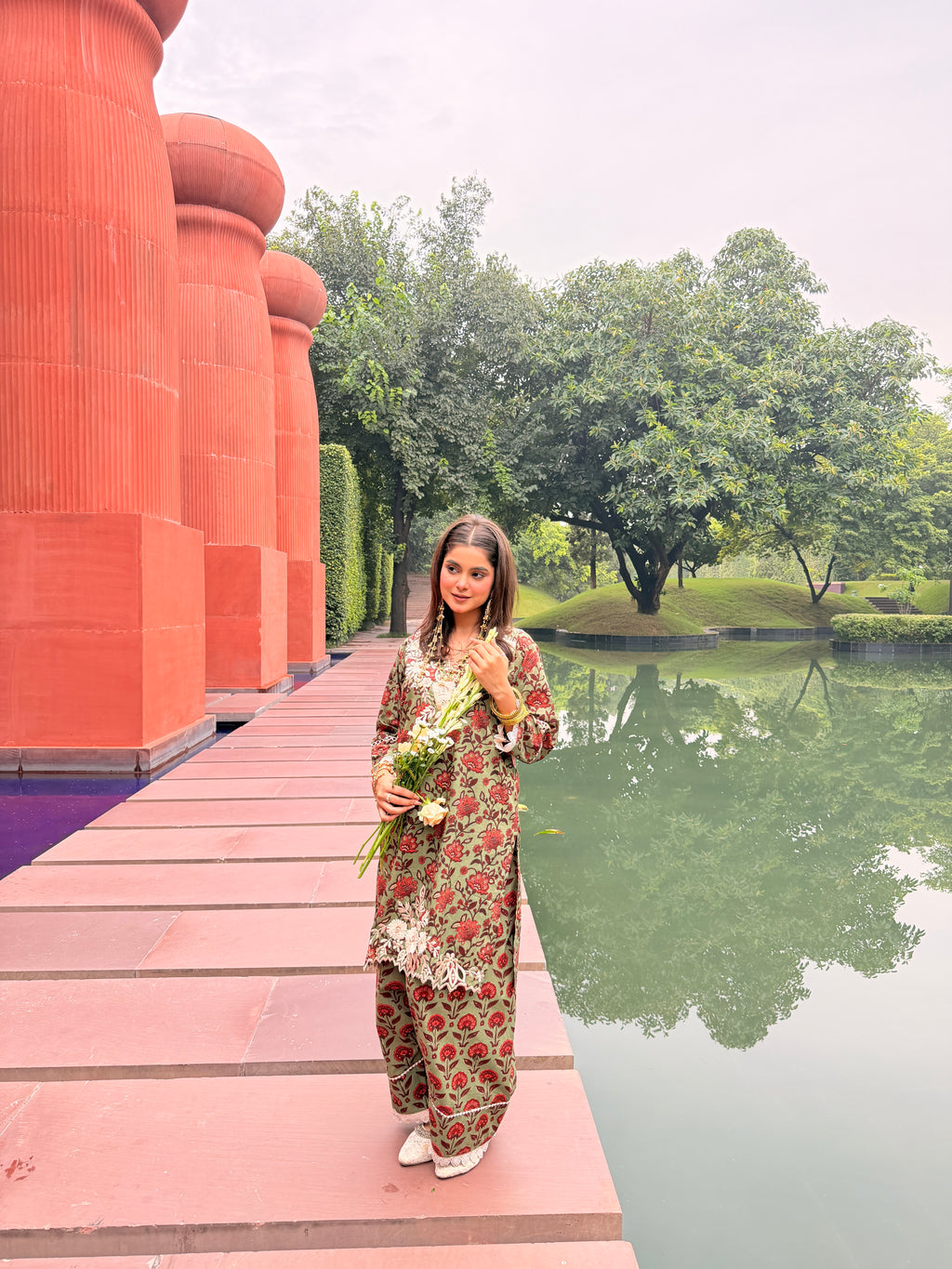 floral cotton suit set for women