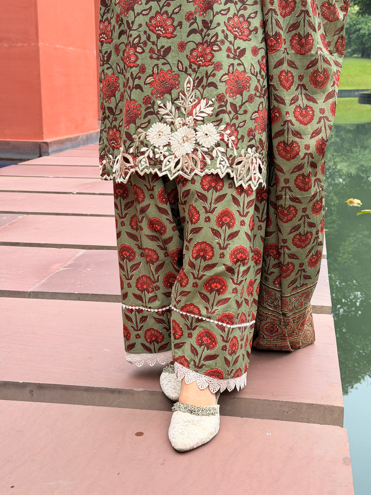 floral cotton suit set for women