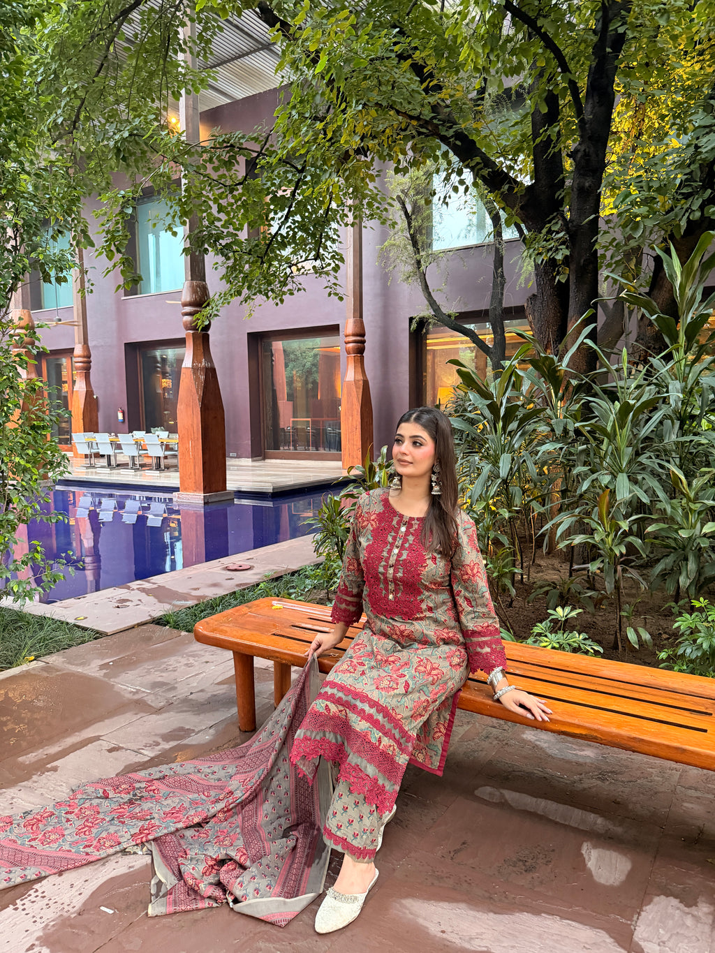 3 piece suit set with dupatta