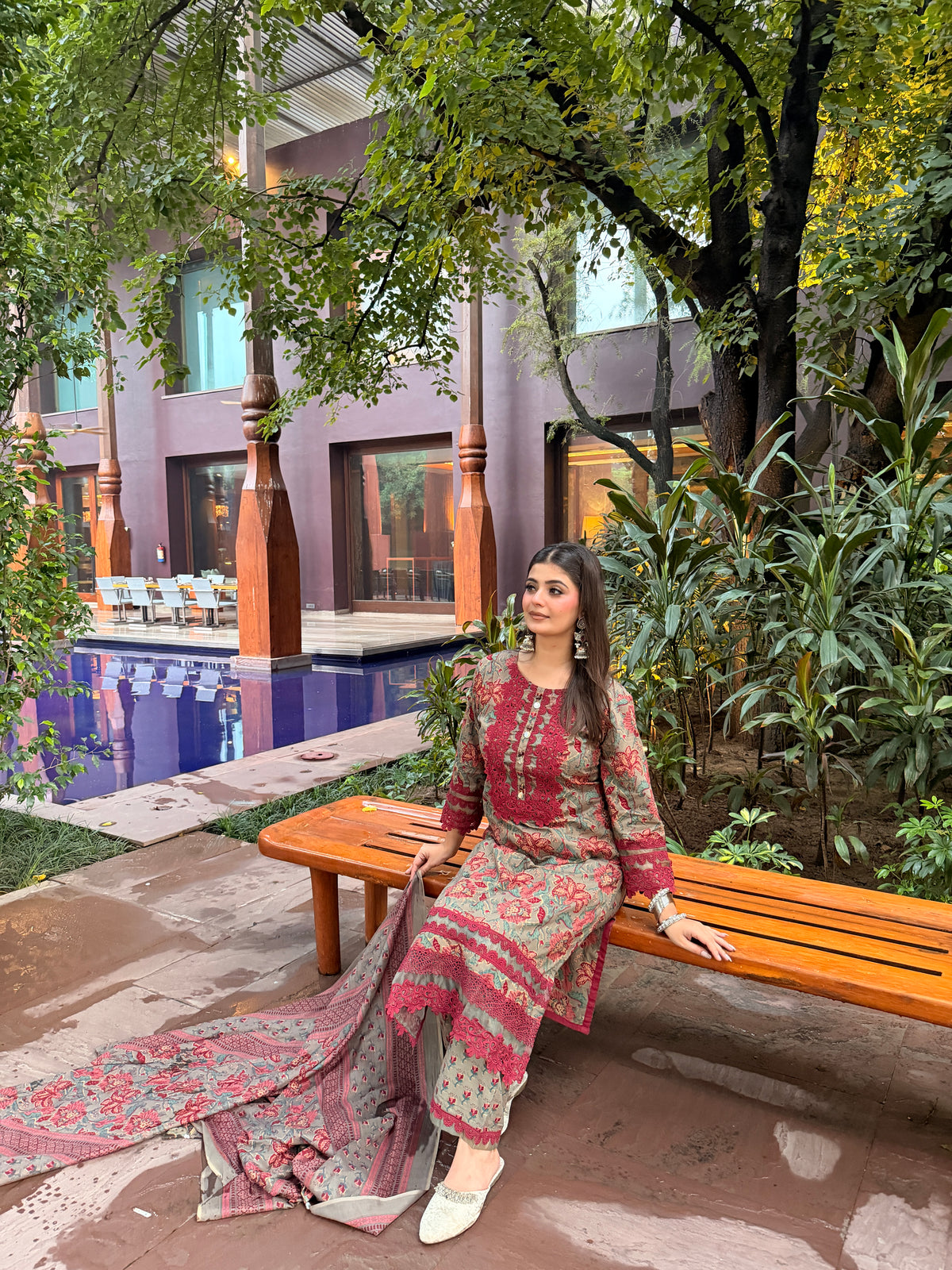 3 piece suit set with dupatta