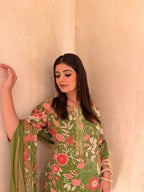 Floral print Suit With Dupatta
