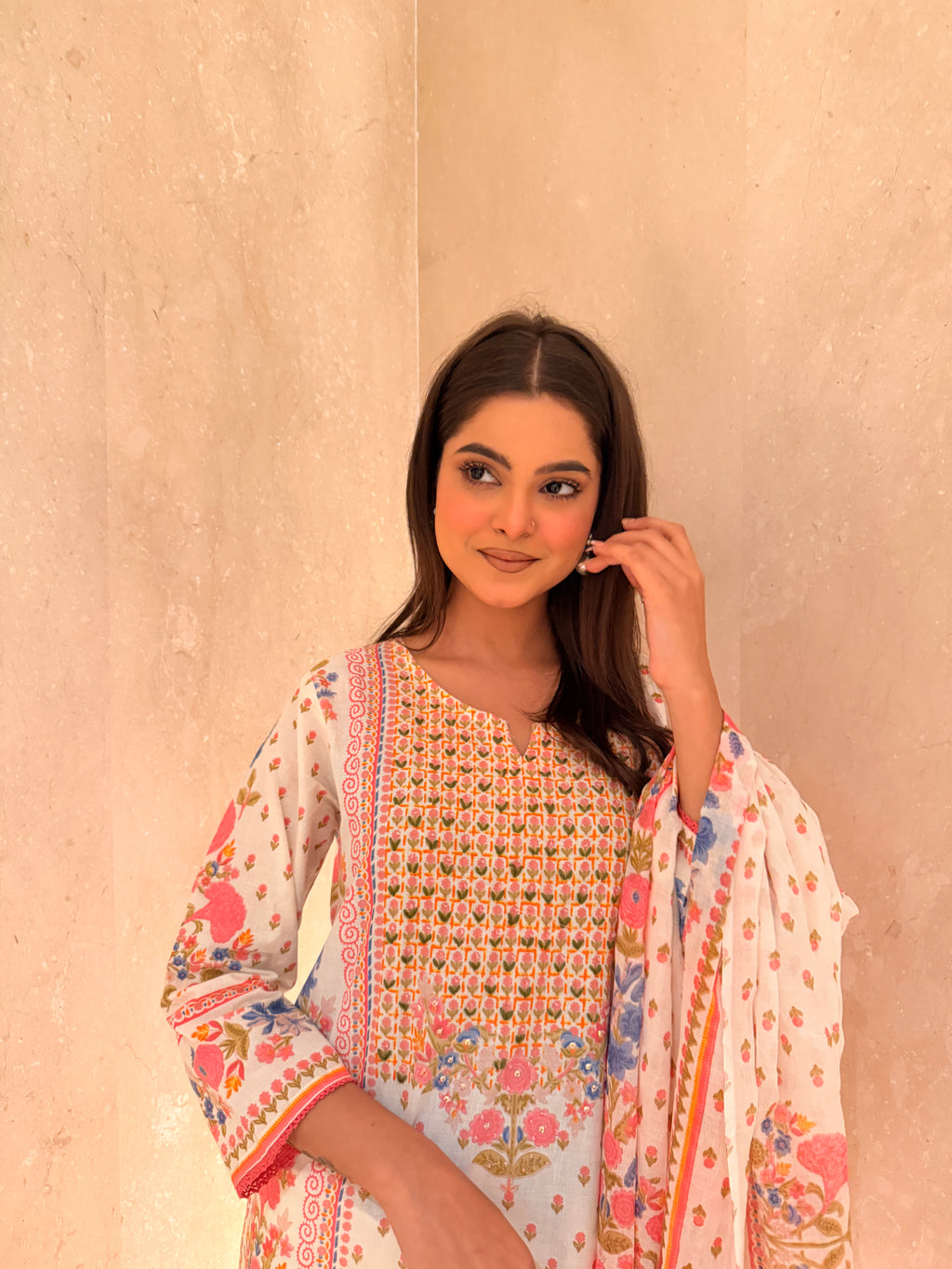 ethnic 3 piece suit set for women
