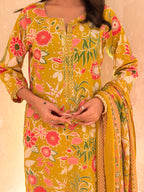 floral cotton suit set for women