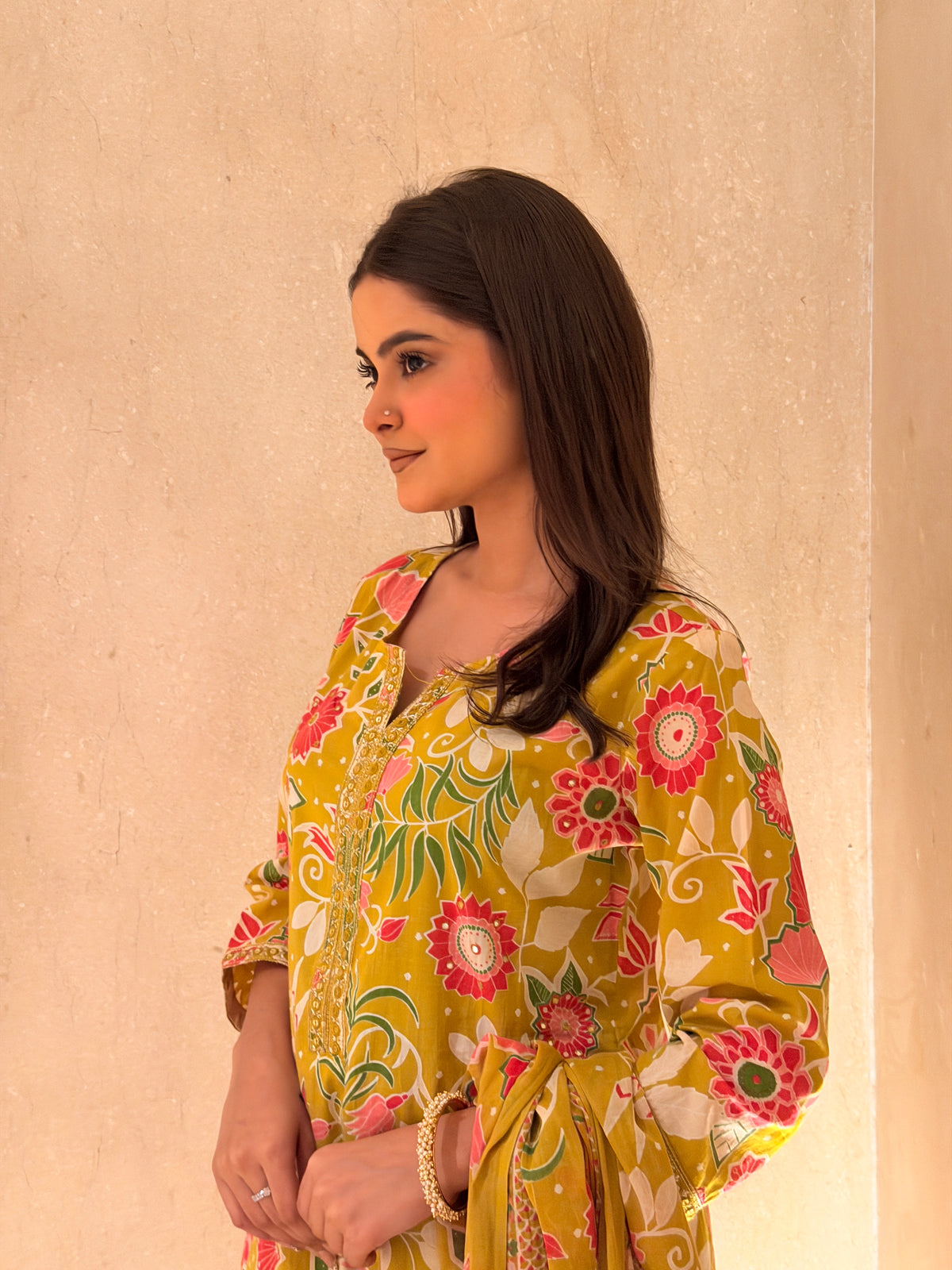 floral cotton suit set for women