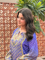 embroidered suit with dupatta set