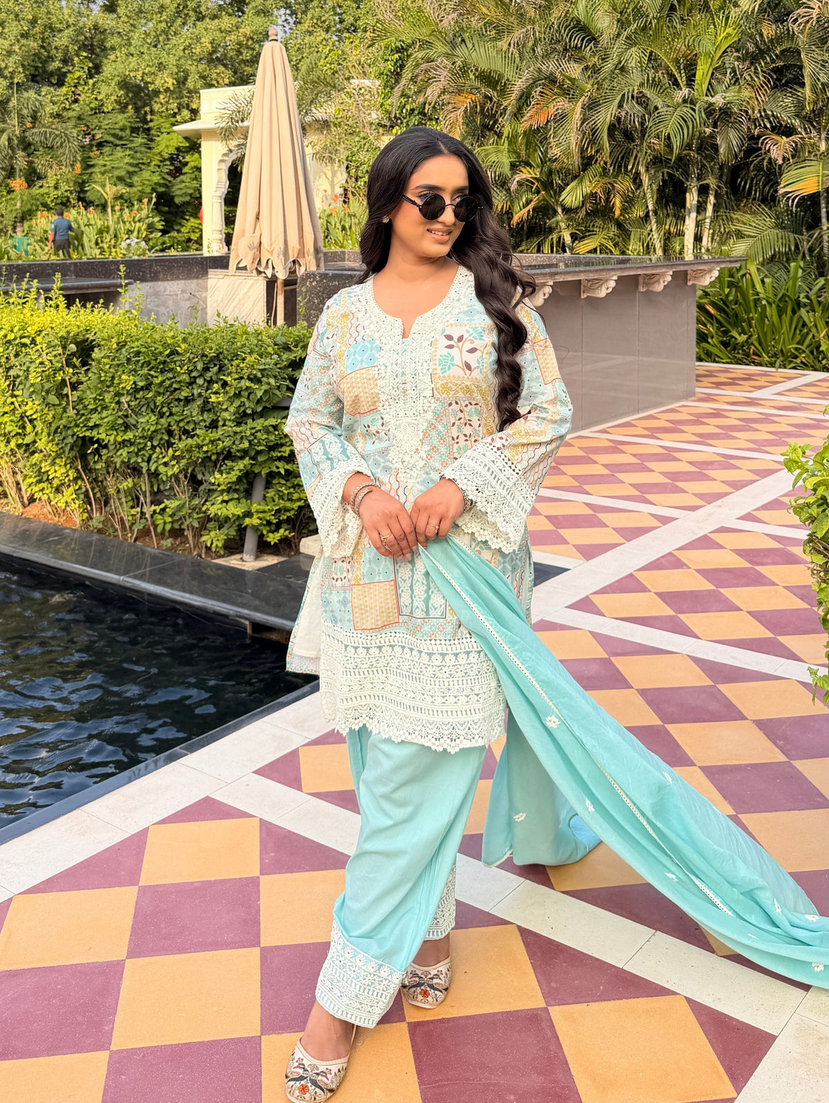 ethnic 3 piece suit set for women