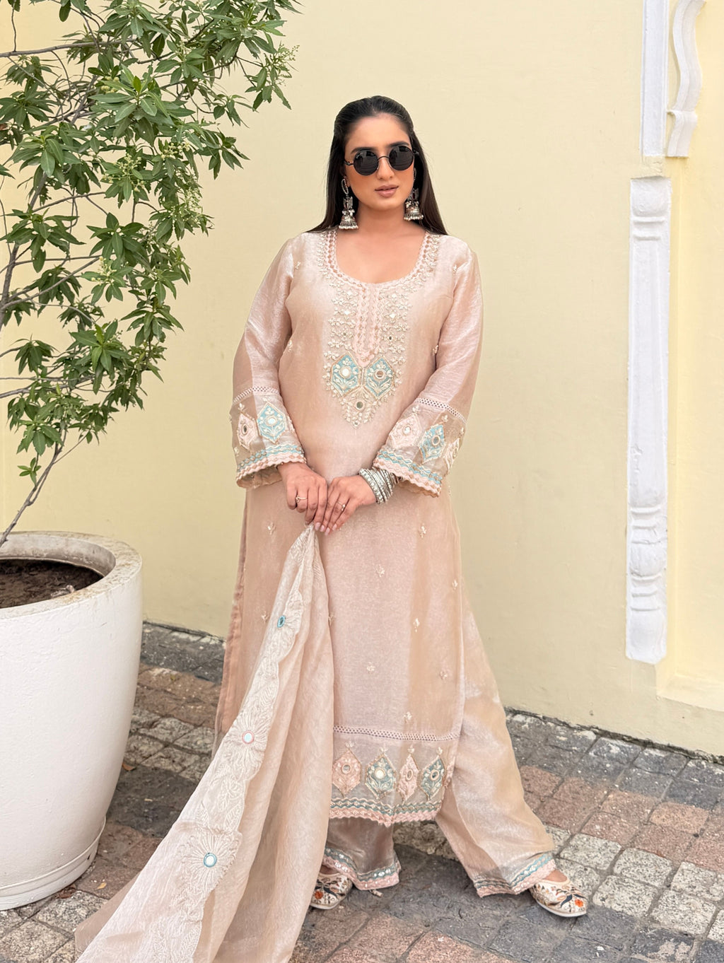 ethnic 3 piece suit set for women
