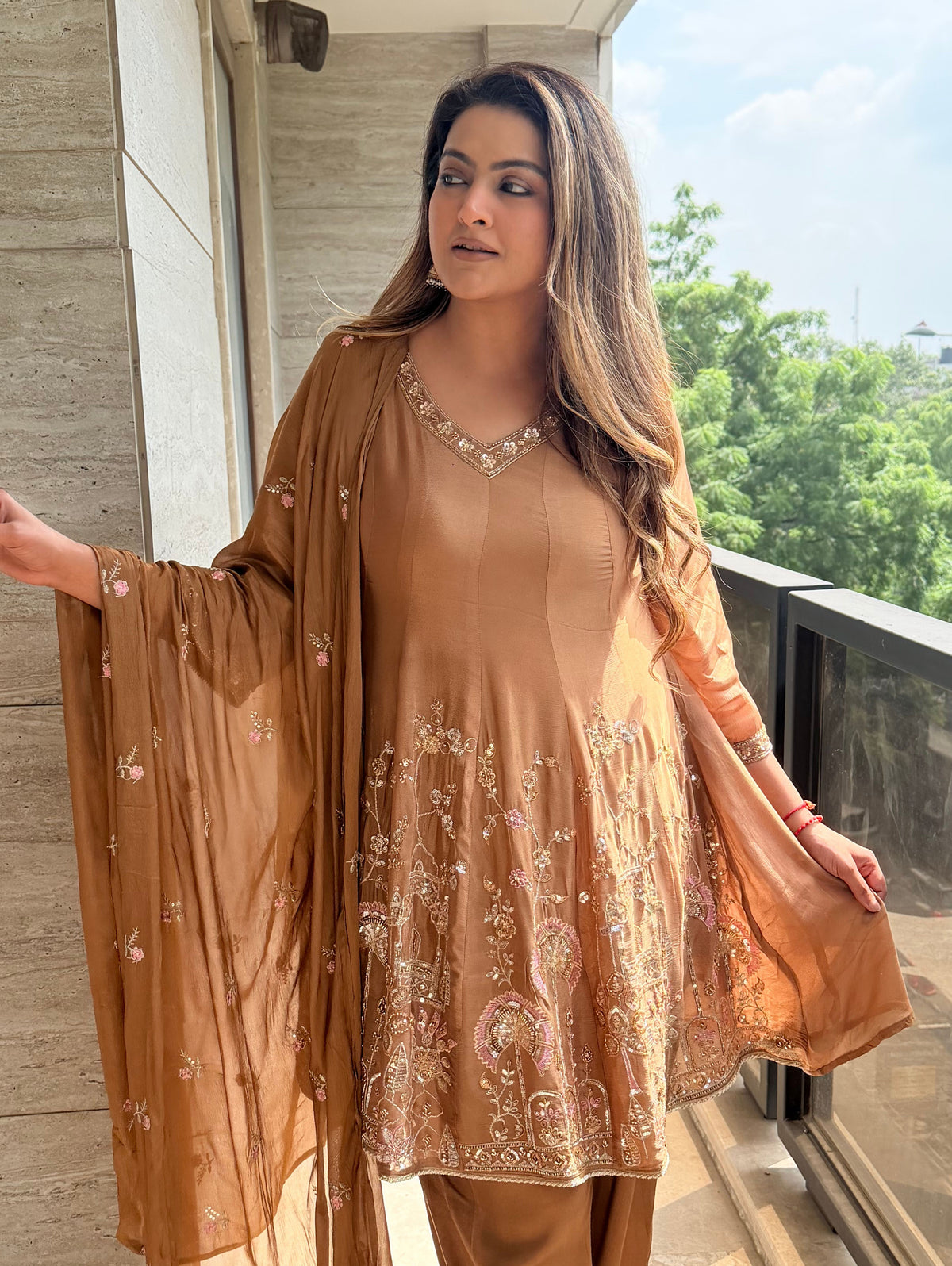 ethnic 3 piece suit set for women
