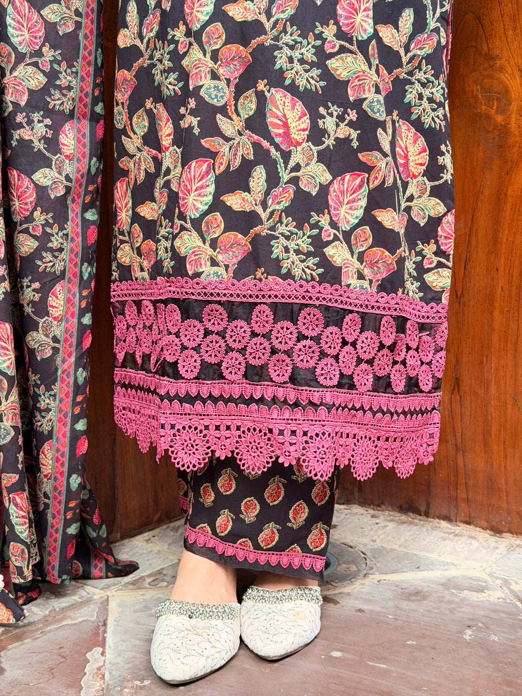 printed cotton suit set