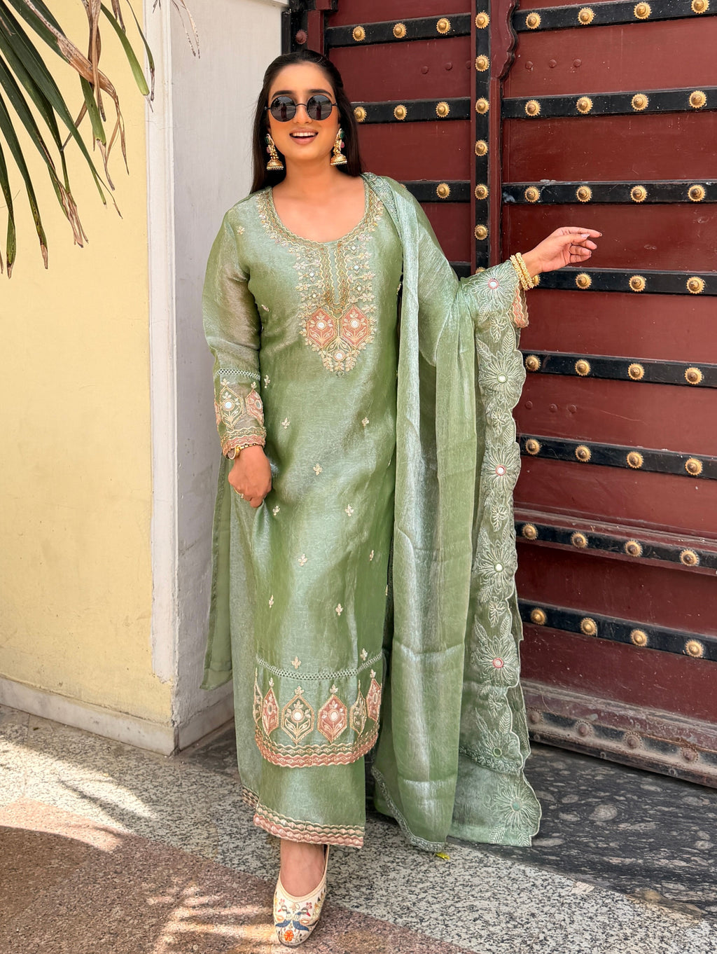 buy embroidered suit set online
