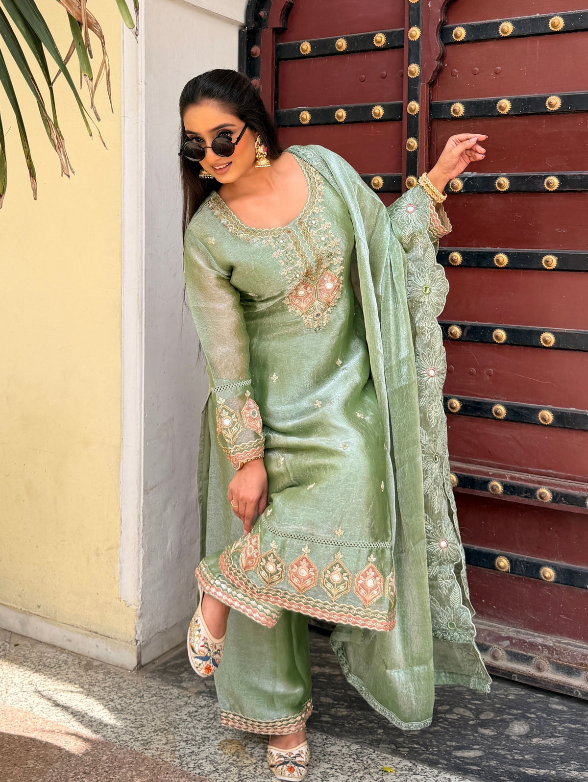 buy embroidered suit set online