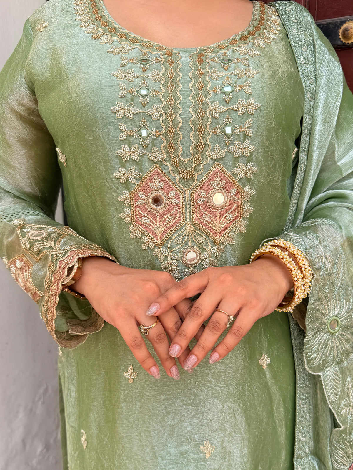 buy embroidered suit set online