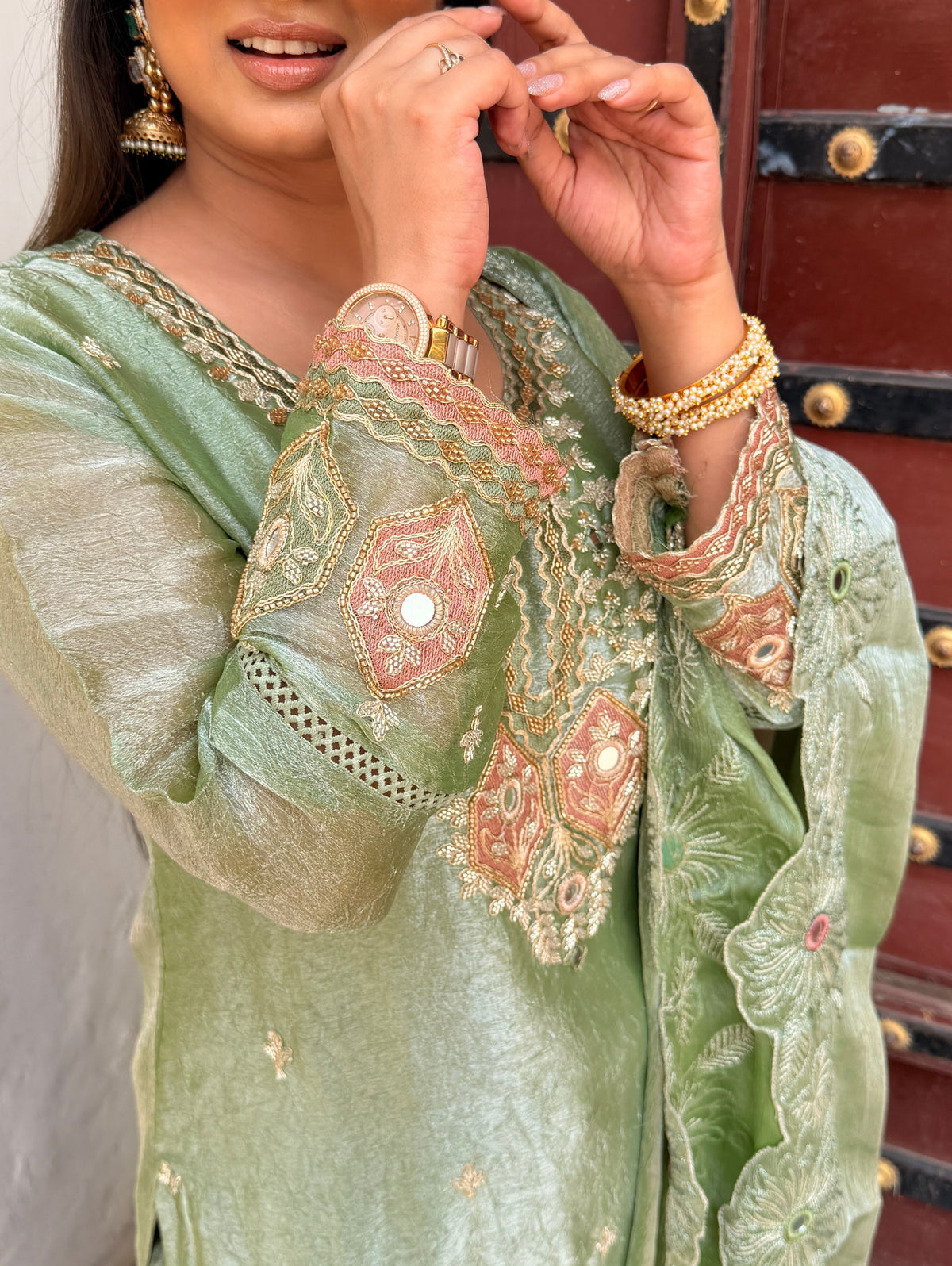 buy embroidered suit set online