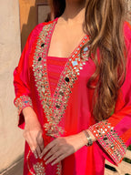 Kashmiri Mirch — 2-Piece Suit With Potli