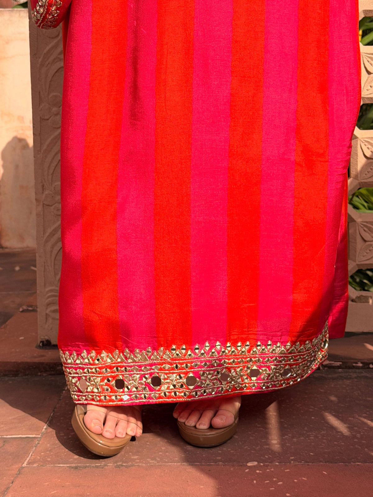 Kashmiri Mirch — 2-Piece Suit With Potli