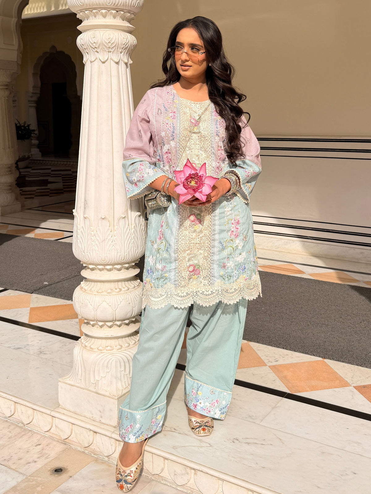 buy embroidered suit set online