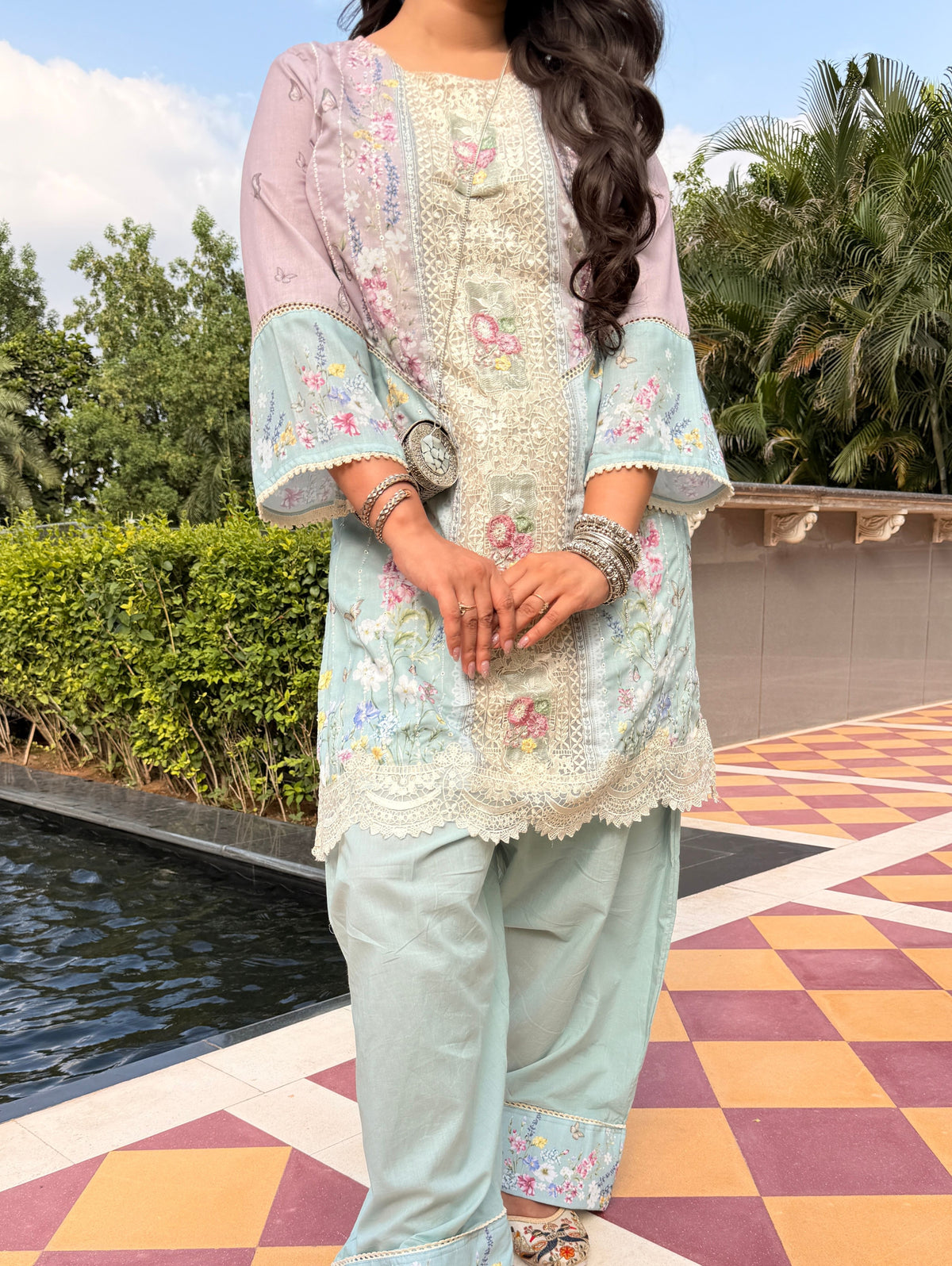 buy embroidered suit set online