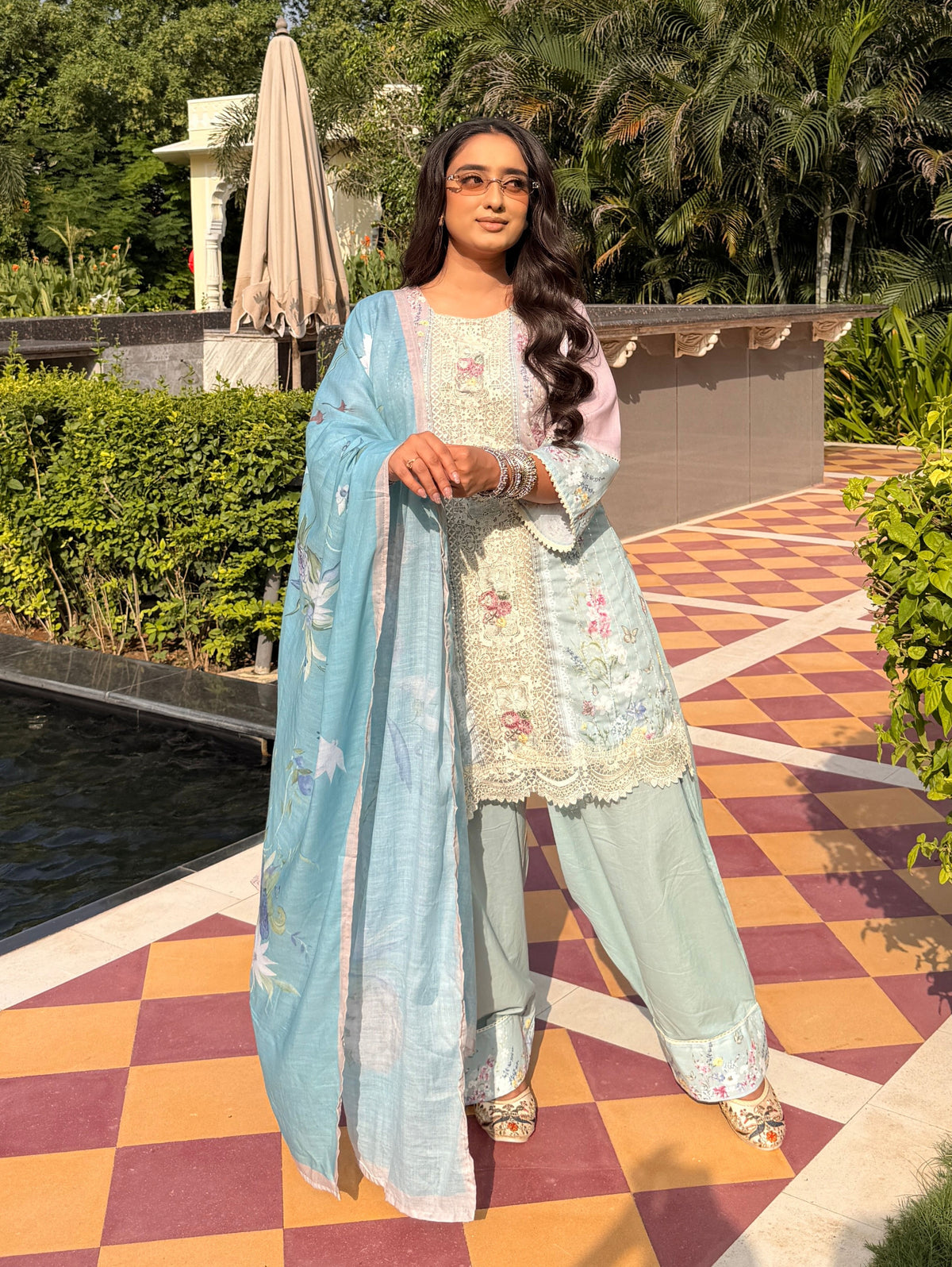 buy embroidered suit set online