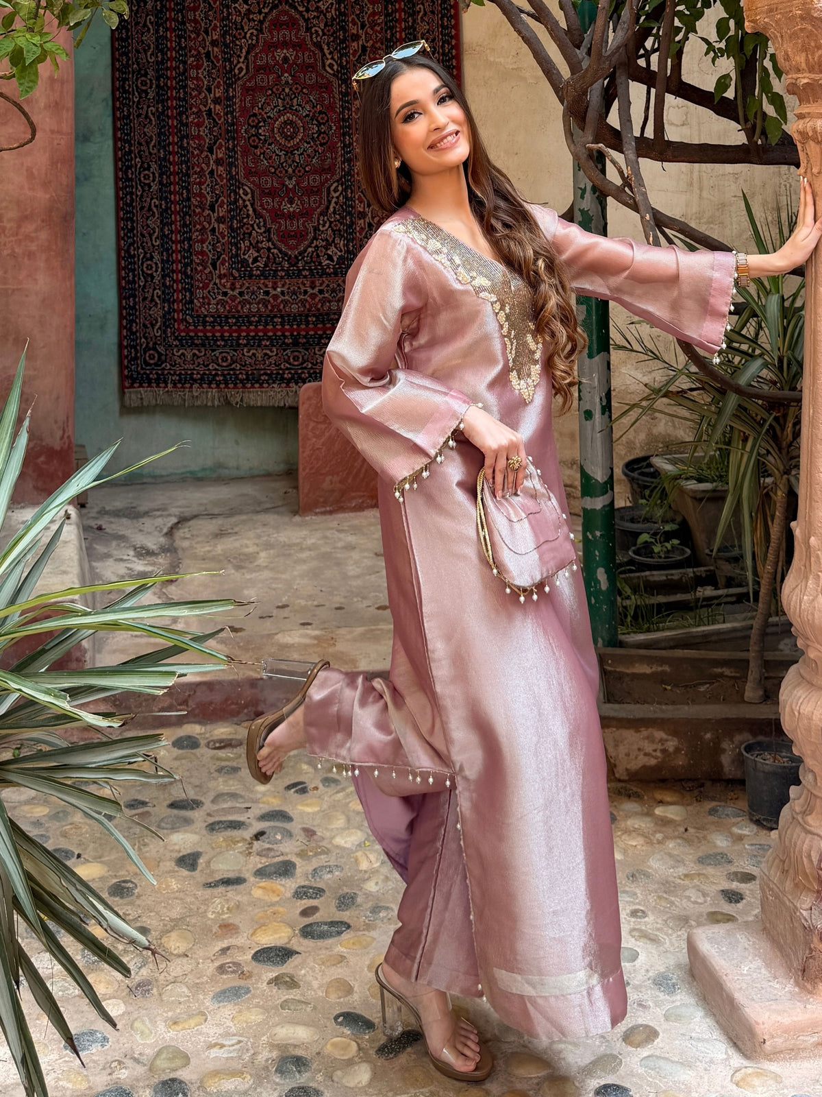 Gulab — 2-Piece Suit With Potli