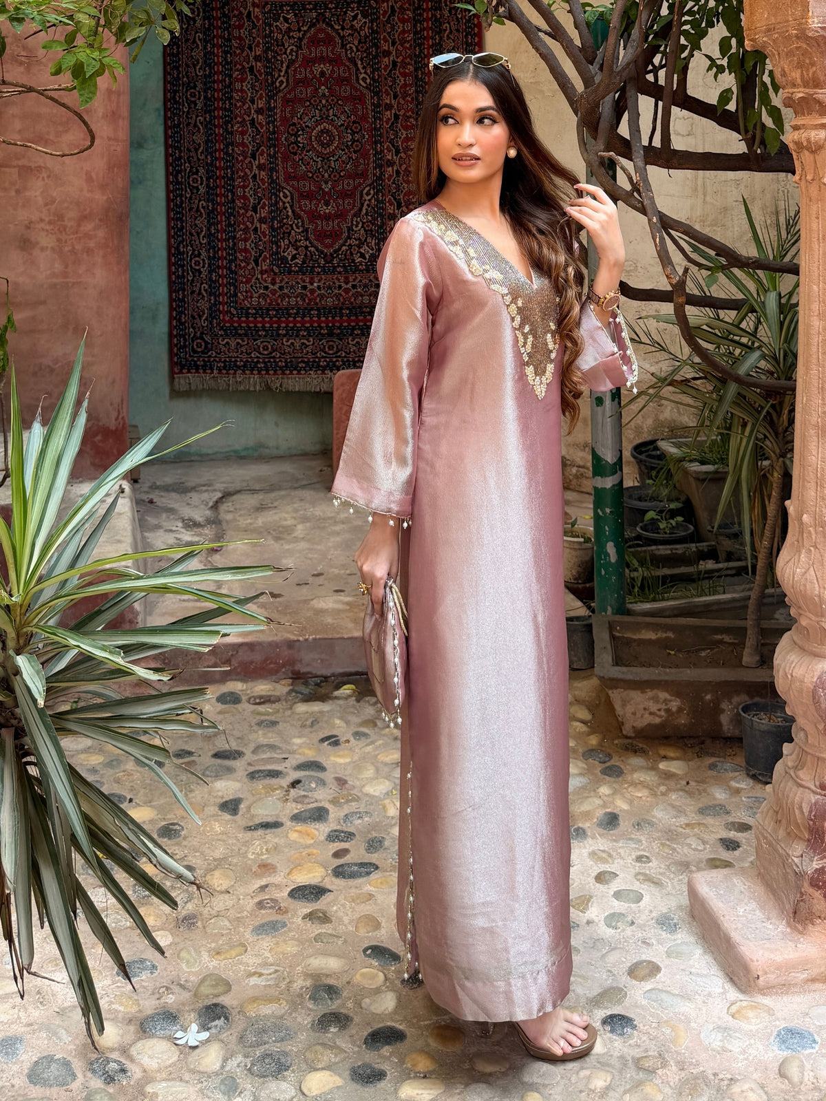 Gulab — 2-Piece Suit With Potli