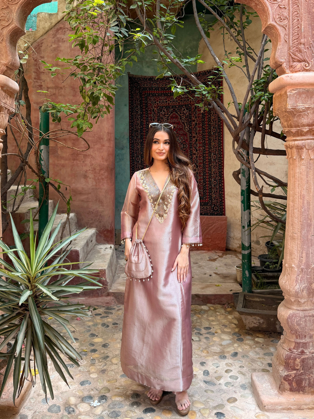 Gulab — 2-Piece Suit With Potli