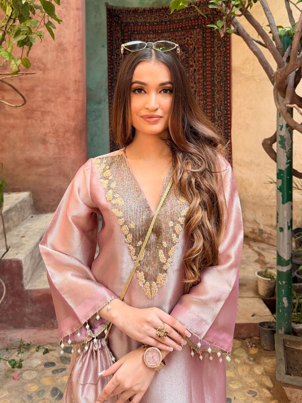 Gulab — 2-Piece Suit With Potli
